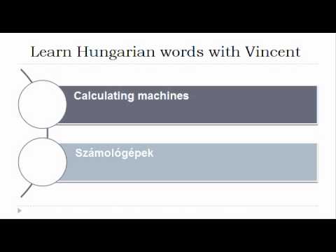 Learn Hungarian = Vocabulary = Calculating machines