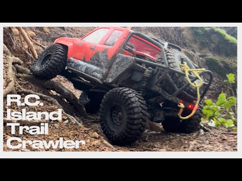 R.C. Trail Crawling the Axial Scx6 on the bluffs at Westwood Lake.