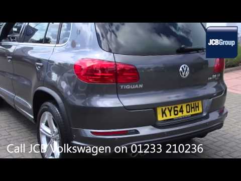 2014 Volkswagen Tiguan 2.0TDI  4Motion R Line DSG 2l Grey KY64OHH for sale ar JCB VW Ashford