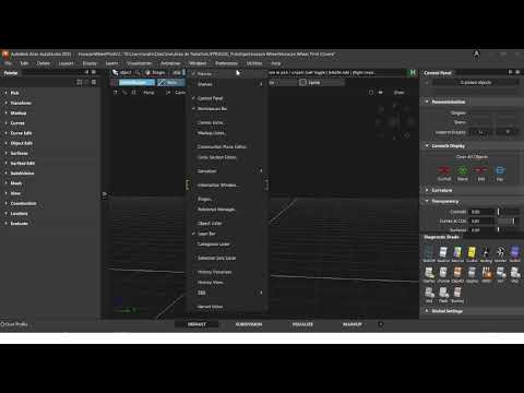 Autodesk Alias - Interface Geral