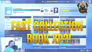 Fortnite - HOW TO LEVEL YOUR COLLECTION BOOK EXTREMELY FAST!