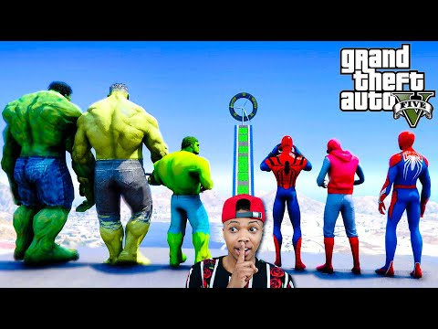 HULK Army VS SpiderMan Suits (GTA 5 Mods)