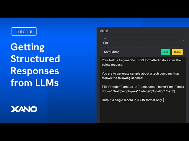 Getting Structured Responses from LLMs