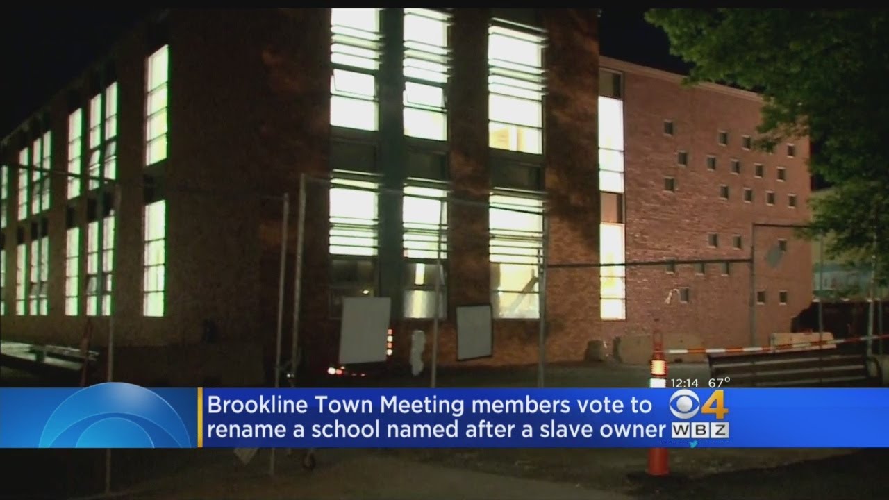 Brookline To Rename Elementary School Over Ties To Slavery