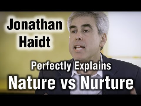 Jonathan Haidt with Jordan Peterson - Perfectly Explains Nature vs Nurture
