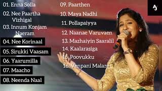 Shweta Mohan Tamil Hits  All Time Favourite  Shwet