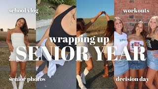 *mini* WEEK IN MY LIFE as a SENIOR in high school: school vlog, week of workouts & grad photo shoot!