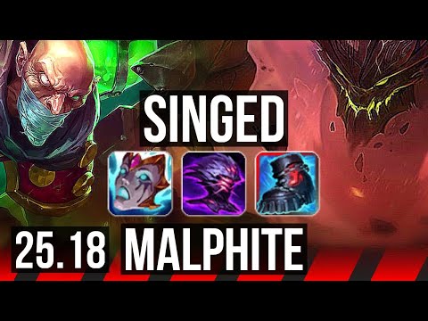 SINGED vs MALPHITE (TOP) | 65% winrate, 7/3/11 | KR Master | 25.18