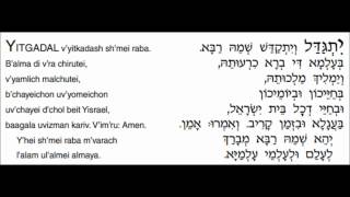 Mourner&#39;s Kaddish