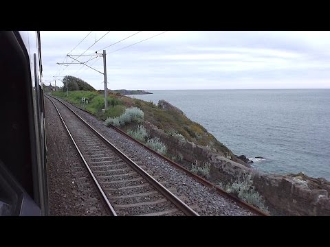 Onboard an IE 8300 Class Dart Train - Killiney - Dalkey, Dublin