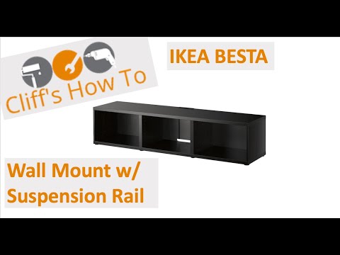 IKEA Besta TV Stand Wall Mounted