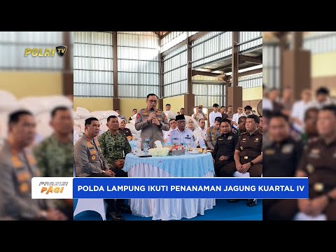 POLDA LAMPUNG LAKSANAKAN PENANAMAN JAGUNG SERENTAK KUARTAL IV