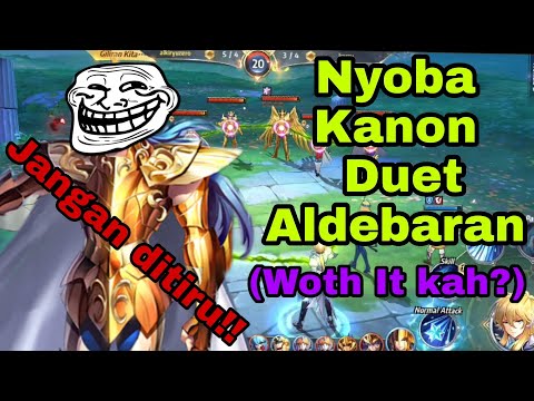 Test Line Up (sesat) Sea Dragon Kanon With Aldebaran - Saint Seiya Awakening -