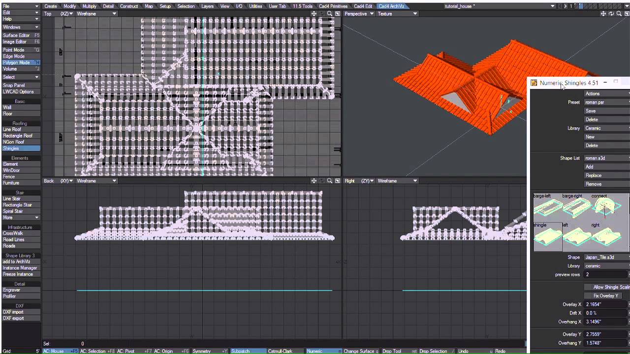 LightWave tutorial: Build a Japanese house with LWCad, Part 5 - YouTube