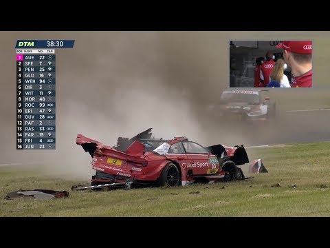 DTM 2018 - Lausitzring Race 1: René Rast terrible crash