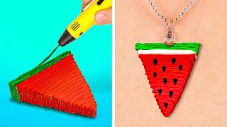 COOL 3D PEN AND HOT GLUE CRAFTS   Homemade Ideas w