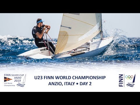 Highlights of Day 2 at the 2019 Finn Silver Cup in Anzio