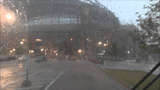 The Will's RV Big Unit Cruiser in the storm at Miller Park