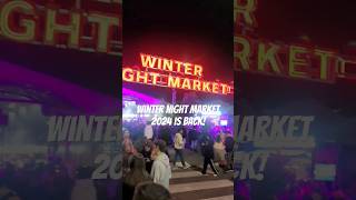 Winter Night Market 2024 @ Queen Victoria Market! ❄️🕯️ #Shorts #Melbourne #4k #winter #market
