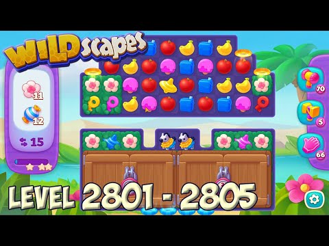 Wildscapes level 2801 - 2805 🐼 Playrix HD