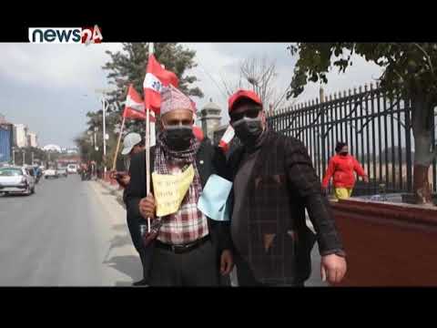 कांग्रेसका शुभेच्छुक संस्थाले देशैभर गरे प्रदर्शन - NEWS24 TV