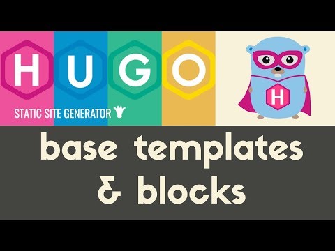 Base Templates Blocks | Hugo Static Site Generator | Tutorial 16