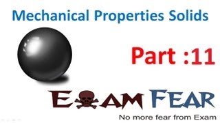 Physics Mechanical Properties of Solids part 11 (Bulk Modulus) CBSE class 11