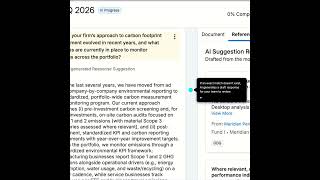 From investor question to approved answer — this is Ontra DDQ