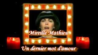 Mireille Mathieu Un dernier mot d&#39;amour