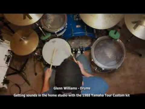 Glenn Williams - Drums - 1988 Yamaha Tour Custom sounds in the home studio