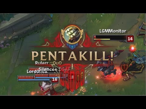 3 PENTAKILLS IN 1 GAME- Silencee Master Yi Full Gameplay (unedited No Commentary)