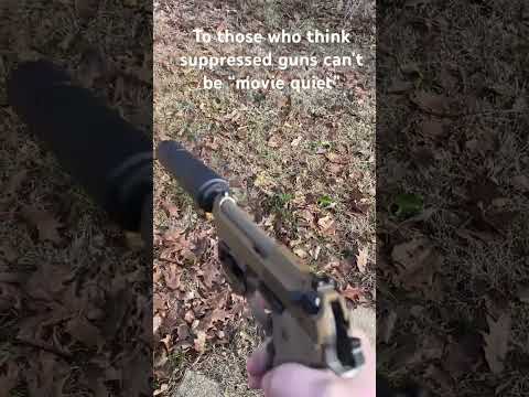 To those who think suppressors can’t be “movie quiet” #beretta #deadair #suppressor