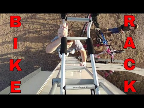 Installing a Swagman RV Ladder Rack to carry our bikes on the back of our RV