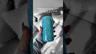 the glitter came out perfect! ✨😍 #customcups #snowglobetumbler #shorts #christmasgifts #glitter