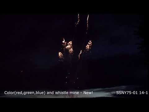 SSNY75-01 14-1 Color red, green, blue and whistle mine