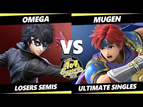 4o4 Smash Night 43 Losers Semis - omega (Joker) Vs. Mugen (Roy) SSBU Ultimate Tournament