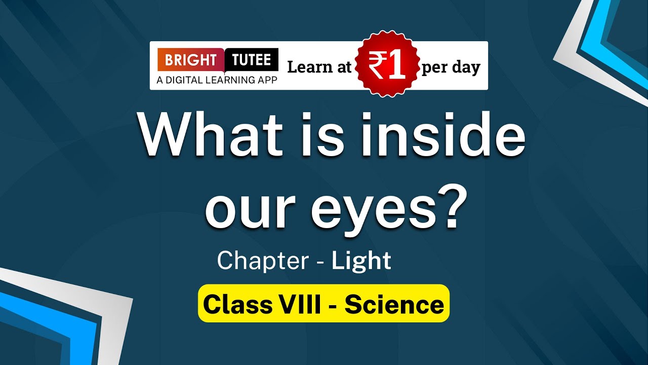 What Is Inside Our Eyes - Class 8 Science, Chapter 7 - Light