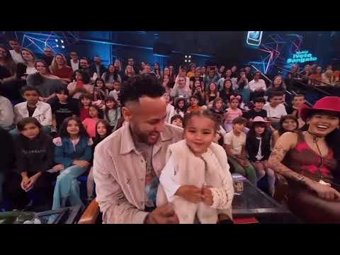 Ana Castela e Neymar e filha no altas horas na globo #anacastela #neymar 