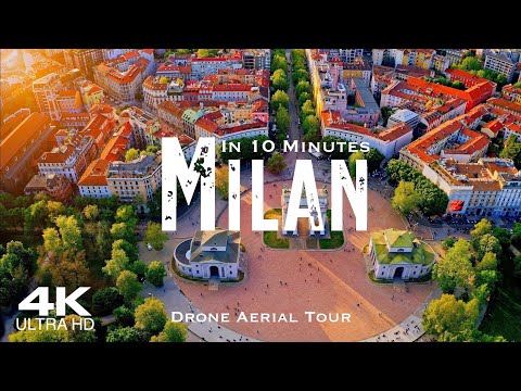 MILAN 🇮🇹 Milano Drone Aerial 4K | Lombardia Lombardy Italy Italia