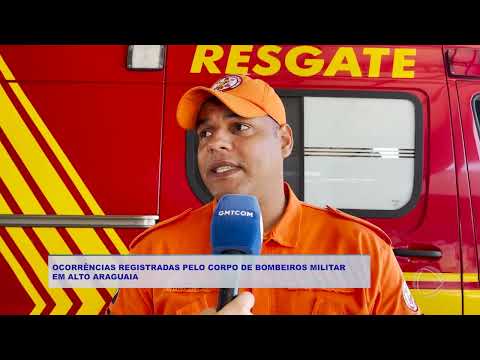 OCORRÊNCIAS REGISTRADAS PELO CORPO DE BOMBEIROS MILITAR  EM ALTO ARAGUAIA