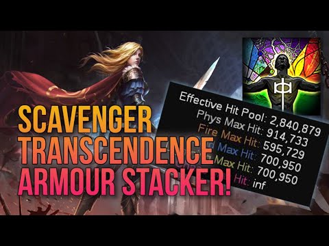 Transcendence is BACK! Scavenger Armour Stacker Build Overview! - Path of Exile Legacy of Phrecia