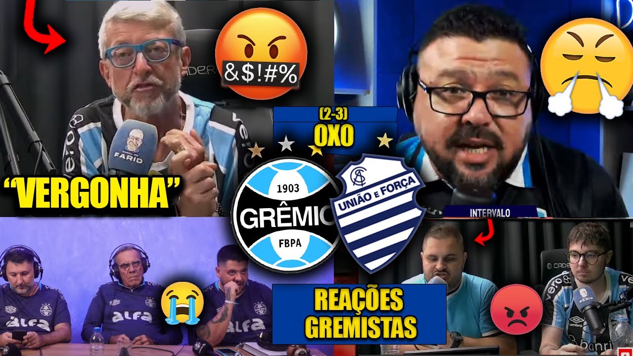 REAÇÕES dos GREMISTAS FURIOSOS com a ELIMINAÇÃO - GRÊMIO 0X0 CSA [REACT COPA DO BRASIL 2025]