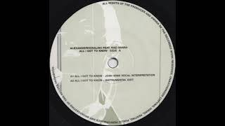 Alexander Kowalski feat. Raz Ohara - All I Got To Know (Instrumental Edit) (2002)