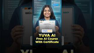 YUVA AI ALL - Free AI Course With Certificate | Gen AI Course | #SkillUp | #Shorts | #Simplilearn