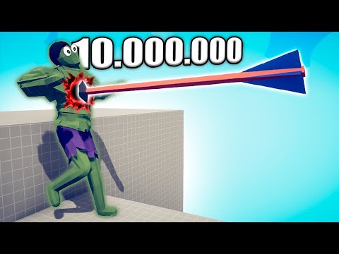 10.000.000 DAMAGE ARCHER vs UNITS - TABS | Totally Accurate Battle Simulator 2024