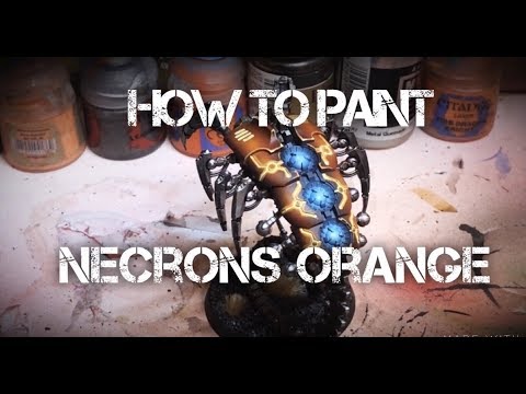 How to paint Necron Wraiths Orange