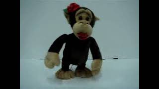 Gemmy Prototype Animated Valentines Monkey singing Clumsy by Fergie