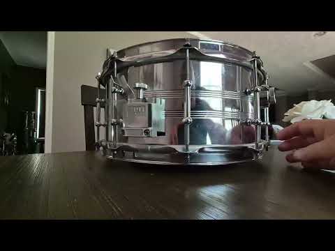 Tama 8066 Imperialstar Powerline Steel 6.5x14" 10-Lug Snare Drum 1980s - Chrome image 14