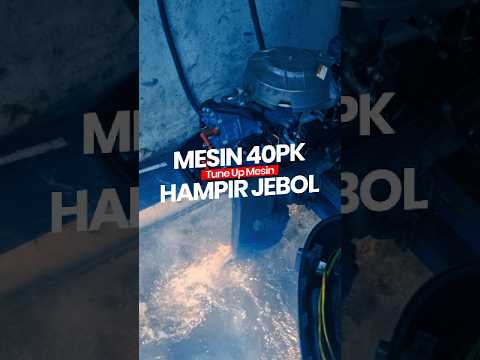 Mesin Yamaha 40pk, sistem pendingin mesin impeller terbakar dan pecah 😱😱
