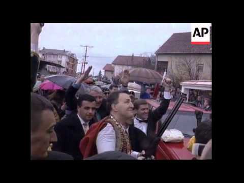 BELGRADE: SERB WARLORD ARKAN SHOT & WOUNDED